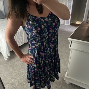 Old navy floral spaghetti strap midi dress
